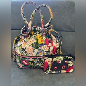 Vera Bradley Retired Poppy Fields bag & ID wallet